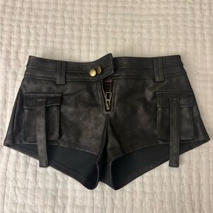 Edikted Black Cargo Shorts